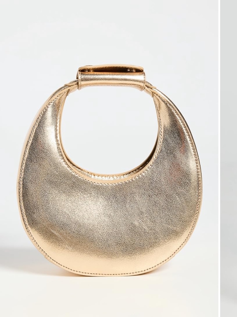 NWT Staud Good Night Moon Bag in Gold - Picture 4 of 8